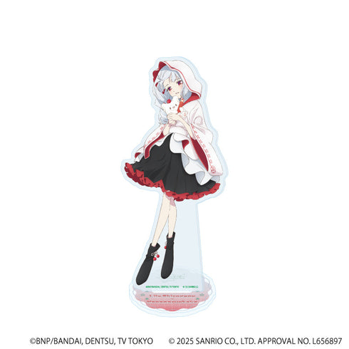 『アイカツスターズ!×サンリオキャラクターズ』アクリルスタンド05/白銀リリィ×はなまるおばけ(コラボイラスト(等身))